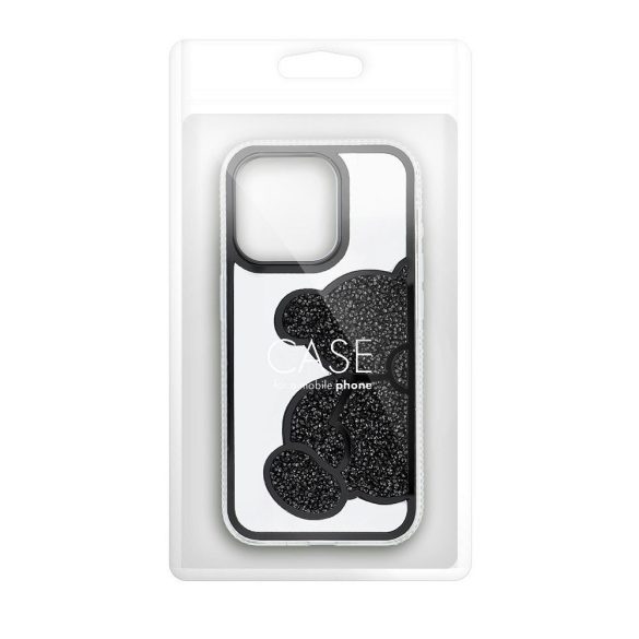 TEDDY BEAR tok iPhone 12 / 12 Pro - fekete