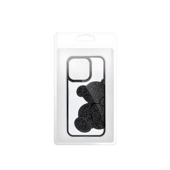 TEDDY BEAR tok iPhone 15 - fekete