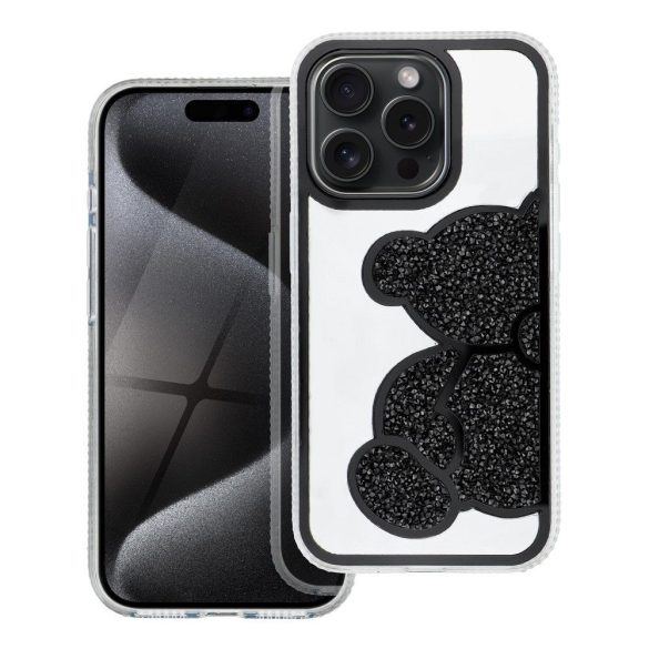 TEDDY BEAR tok iPhone 13 Pro - fekete