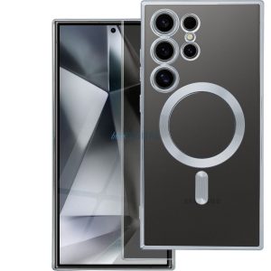 Electro Mag MagSafe kompatibilis tok Samsung Galaxy A55 - ezüst színű