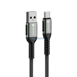   Forcell C256 F-Energy USB-A - Type-C kábel 3A 66W QC3.0 1.2m - fekete