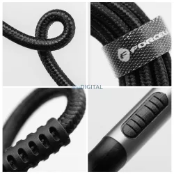   Forcell C259 F-Energy Type-C - Lightning kábel 3A 27W PD 1.2m - fekete