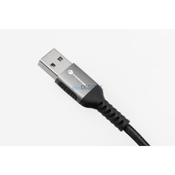 Forcell C257 F-Energy USB-A - Lightning kábel 2.4A 12W 1.2m - fekete