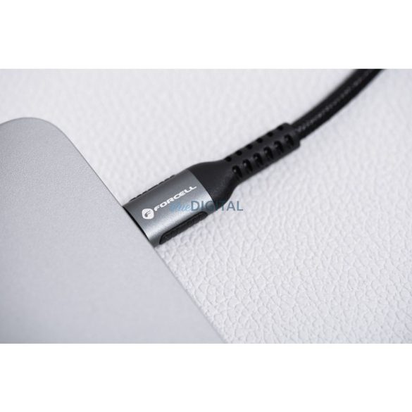 Forcell C257 F-Energy USB-A - Lightning kábel 2.4A 12W 1.2m - fekete