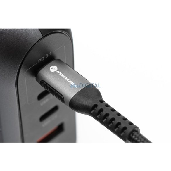 Forcell C257 F-Energy USB-A - Lightning kábel 2.4A 12W 1.2m - fekete