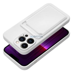CARD kártyatartós tok iPhone 16 Plus - fehér