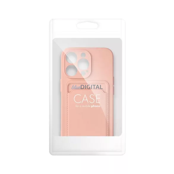 CARD kártyatartós tok iPhone 16 Plus - rózsaszín