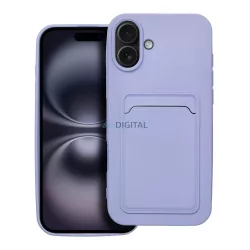 CARD kártyatartós tok iPhone 16 Plus - lila