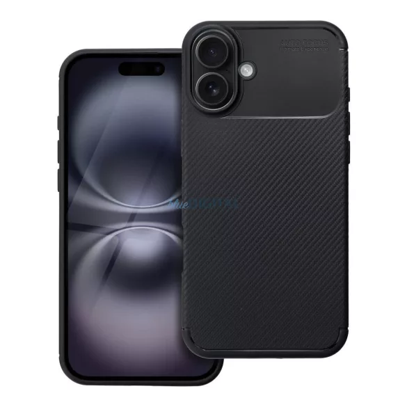 CARBON PREMIUM tok iPhone 16 Plus - fekete
