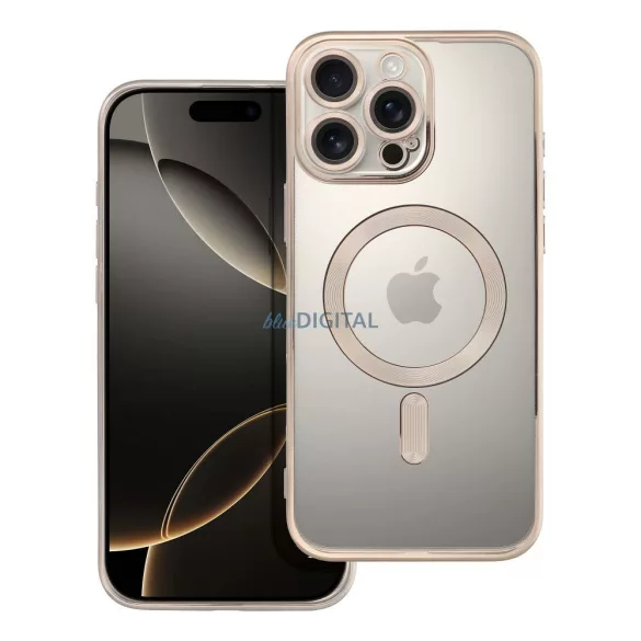 ELECTRO MAG MagSafe-kompatibilis tok iPhone 16 Pro Max - szürke titánium