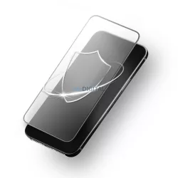   Forcell Ultra Clear Glass edzett üveg fekete szegéllyel iPhone 12/12 Pro