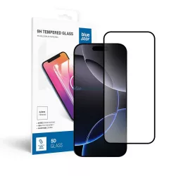 Blue Star edzett üveg fekete szegéllyel iPhone 16 Pro