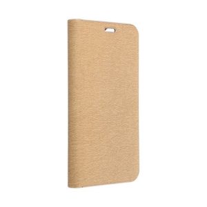 LUNA BOOK GOLD könyvtok iPhone 16 Pro - arany színű