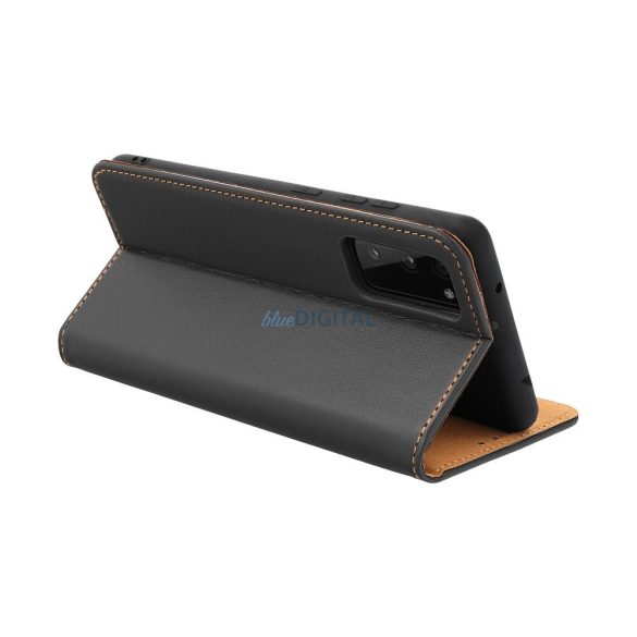 LEATHER CASE SMART PRO könyvtok iPhone 16 - fekete