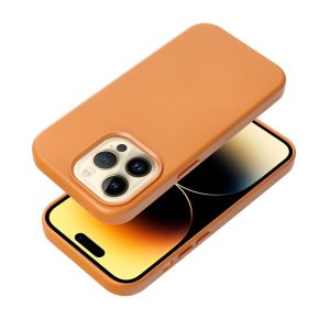 LEATHER MAG COVER tok iPhone 16 Pro Max - narancs