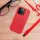 LEATHER MAG COVER tok iPhone 16 Plus - piros