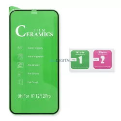   5D Full Glue Ceramic Glass edzett üveg fekete szegéllyel iPhone 16 Pro