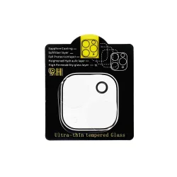   5D Full Glue Camera kamera lencse védő fólia iPhone 16 - átlátszó