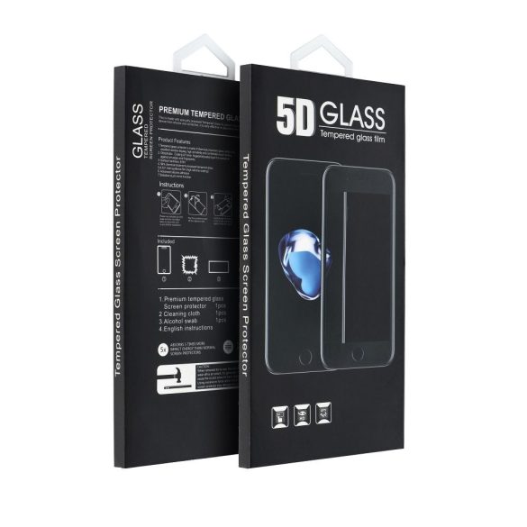 5D Full Glue Tempered Glass edzett üveg fekete szegéllyel iPhone 16