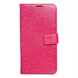MEZZO könyvtok iPhone 16 Plus - rózsaszín mandala