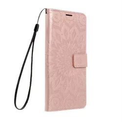 MEZZO könyvtok iPhone 16 Plus - rózsaarany mandala