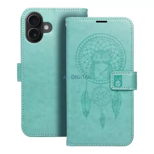 MEZZO könyvtok iPhone 16 Plus - zöld álomfogó