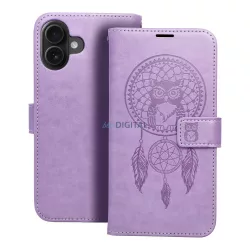 MEZZO könyvtok iPhone 16 Plus - lila álomfogó
