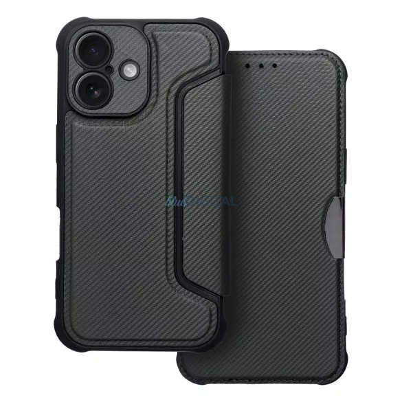 RAZOR könyvtok iPhone 16 Plus - zöld