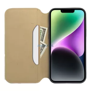 DUAL POCKET könyvtok iPhone 16 Plus - arany színű