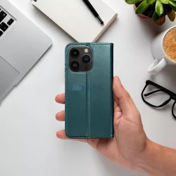 SMART MAGNETO könyvtok iPhone 16 Plus - zöld
