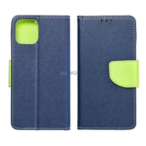 FANCY könyvtok iPhone 16 Plus - kék-zöld