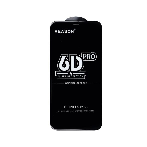 6D Pro Veason Glass edzett üveg fekete szegéllyel iPhone 16