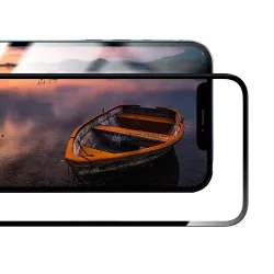   Forcell Flexible Nano Glass 5D edzett üveg fekete szegéllyel iPhone 16 Pro