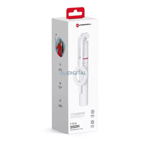 FORCELL F-GRIP MagSelfie S100M selfie stick és vezeték nélküli remote control fehér