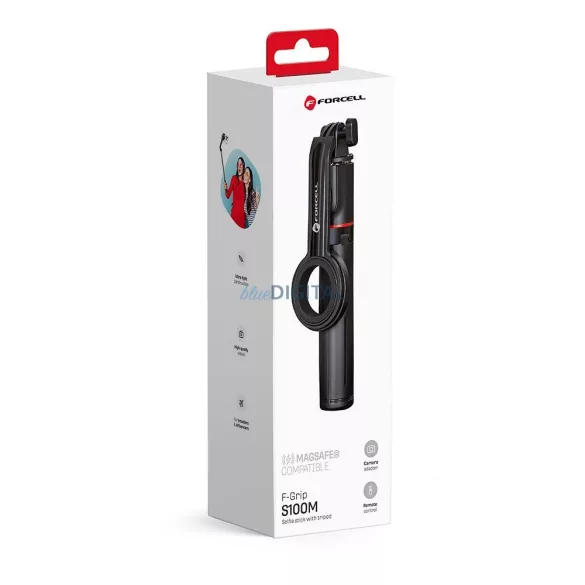 FORCELL F-GRIP MagSelfie S100M selfie stick és vezeték nélküli remote control fekete
