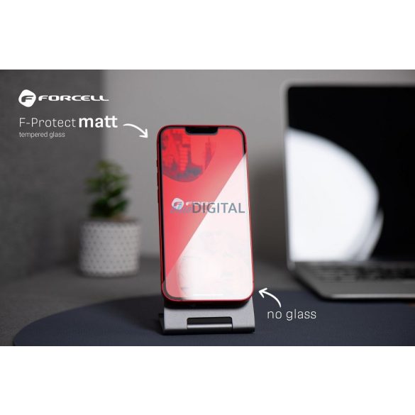 Forcell Matt Glass edzett üveg fekete szegéllyel iPhone 11 Pro Max/XS Max