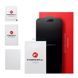   Forcell Matt Glass edzett üveg fekete szegéllyel iPhone 11 Pro/X/XS