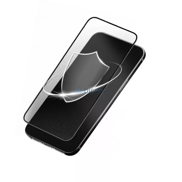 Forcell Matt Glass edzett üveg fekete szegéllyel iPhone 11 Pro/X/XS
