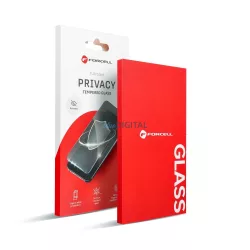   Forcell Privacy Glass betekintésvédett edzett üveg fekete szegéllyel iPhone 12 Pro Max