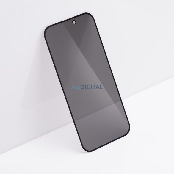 Forcell Privacy Glass betekintésvédett edzett üveg fekete szegéllyel iPhone 13 Pro Max/14 Plus