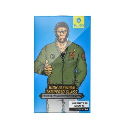   5D Mr. Monkey Glass Strong HD edzett üveg fekete szegéllyel Apple iPhone 16 Pro