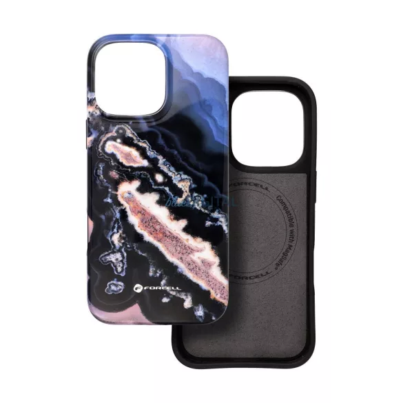 FORCELL F-PROTECT Mirage, katonai csepp-tesztelt tok kompatibilis a MagSafe-hez IPHONE 16 PRO MAX arany szigethez