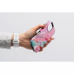   FORCELL F-PROTECT Mirage, katonai csepp-tesztelt tok kompatibilis a MagSafe-val IPHONE 16 PRO MAX rózsaszín márványhoz