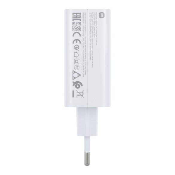 Xiaomi MDY-14-EE gyári hálózati töltő 1xUSB-A csatlakozással QC3.0 3A 120W - fehér