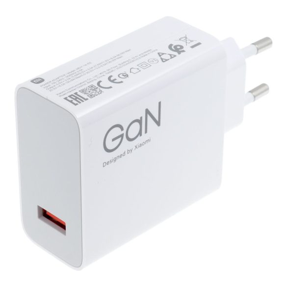 Xiaomi MDY-14-EE gyári hálózati töltő 1xUSB-A csatlakozással QC3.0 3A 120W - fehér