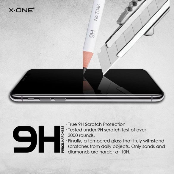 X-One Full Cover Extra Strong Matte 9H edzett üveg iPhone 16 Pro