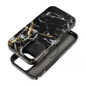 FORCELL F-PROTECT Mirage, katonai csepp-tesztelt tok kompatibilis MagSafe az IPHONE 16 fekete márványhoz