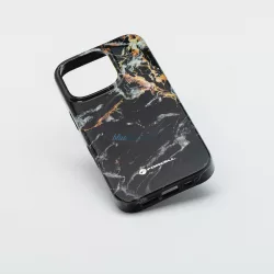   FORCELL F-PROTECT Mirage, katonai csepp-tesztelt tok kompatibilis MagSafe az IPHONE 16 PLUS fekete márványhoz