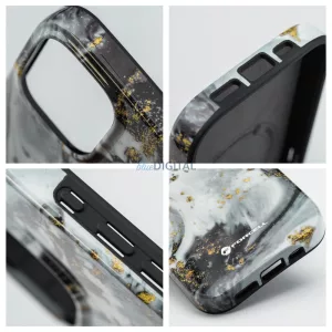 FORCELL F-PROTECT Mirage, katonai csepp-tesztelt tok kompatibilis MagSafe az IPHONE 16 PLUS ezüst ködhöz
