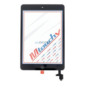 MUSTTBY érintőképernyő + ragasztócsík + Home gomb iPad mini 1 - fekete